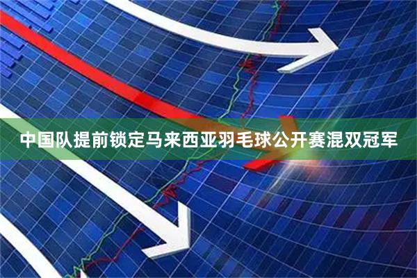 中国队提前锁定马来西亚羽毛球公开赛混双冠军